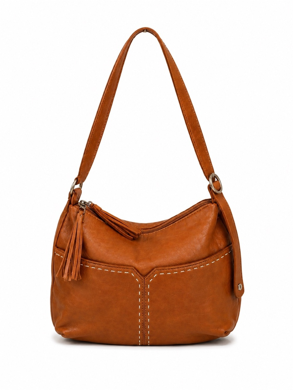 Sigrid Olsen Brown Leather Slouchy Hobo Shoulder Bag - Picture 2 of 13